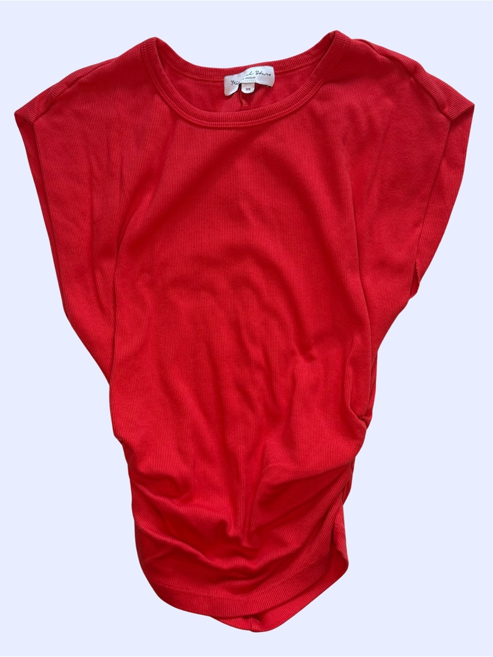 Michael Stars Red Cap-Sleeve Tank Top